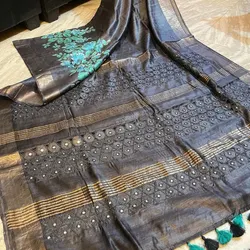 Pure Ghicha Tussar Silk Saree